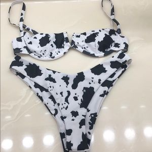 Cow print bikini